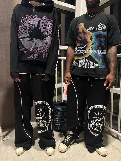BLACK FOREVERWEIRD SWEATS