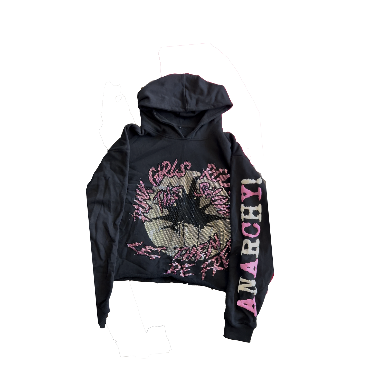 BLACK PUNK GIRLS HOODIE
