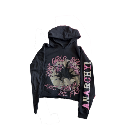 BLACK PUNK GIRLS HOODIE